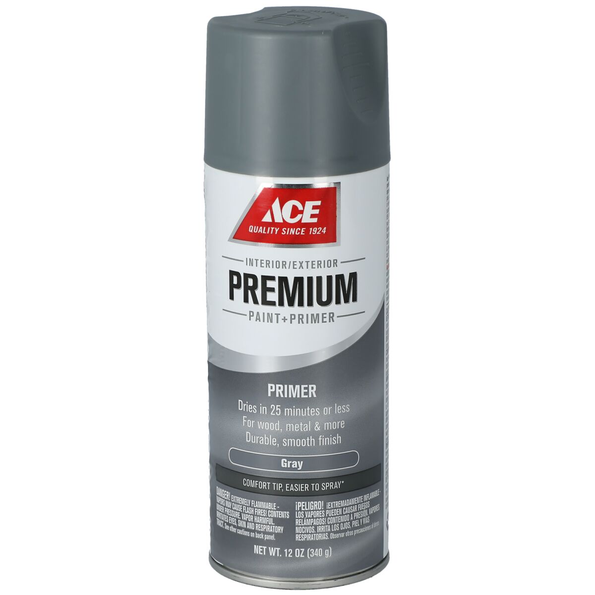 Ace Premium Smooth Enamel Primer Spray Paint Grey Paints & Stains
